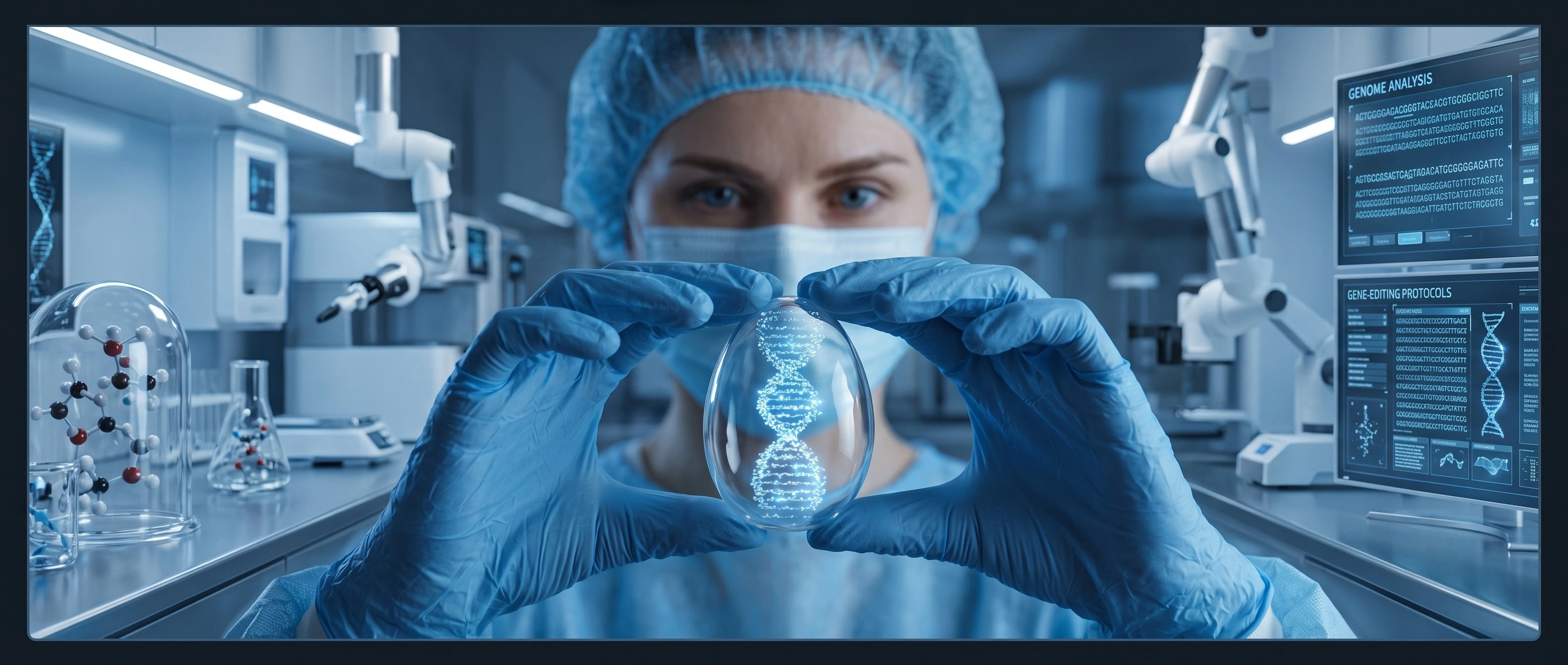 Doctor interpreting genetic testing results as part of a genomics medicine plan at Brockwell Healthcare