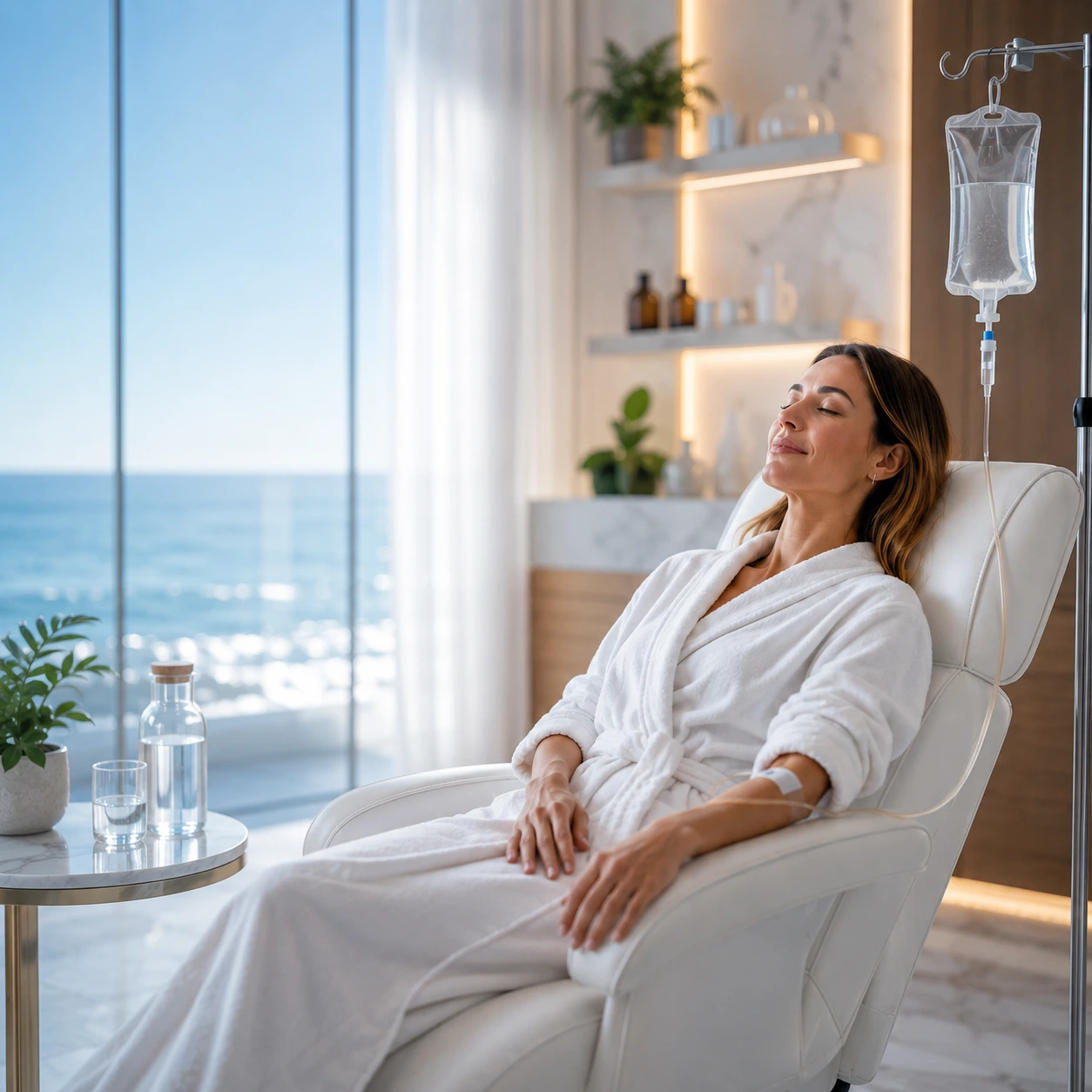 Longevity IV therapy session at Brockwell Healthcare