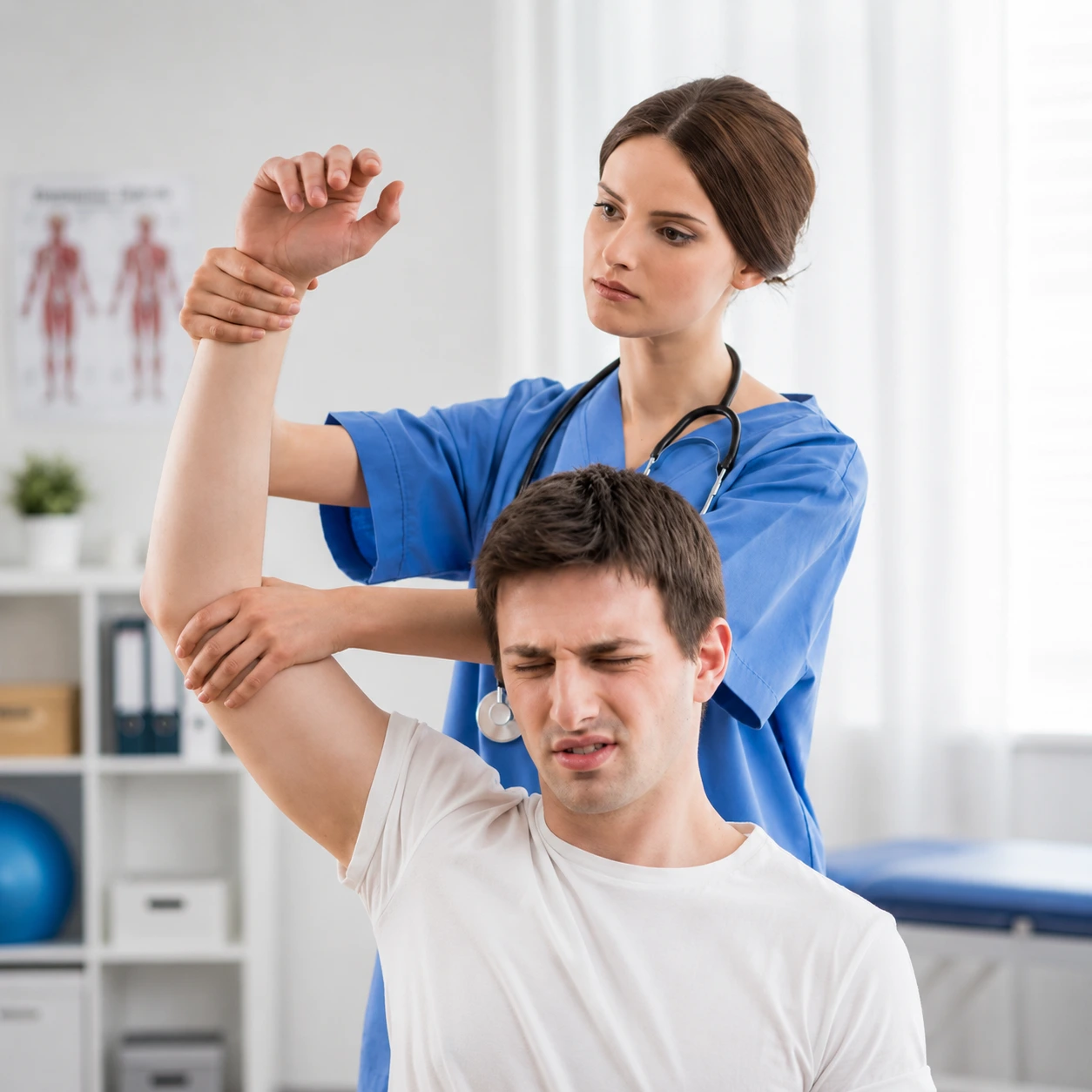 Doctor-led physiotherapy and rehabilitation session at Brockwell Healthcare