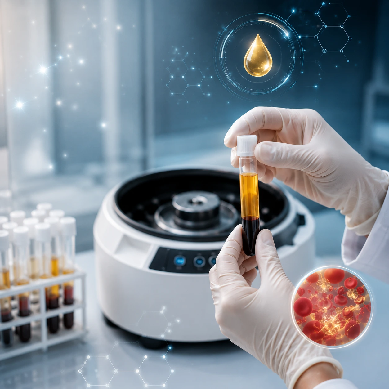 Doctor preparing a Pure Plasma preparation at Brockwell Healthcare