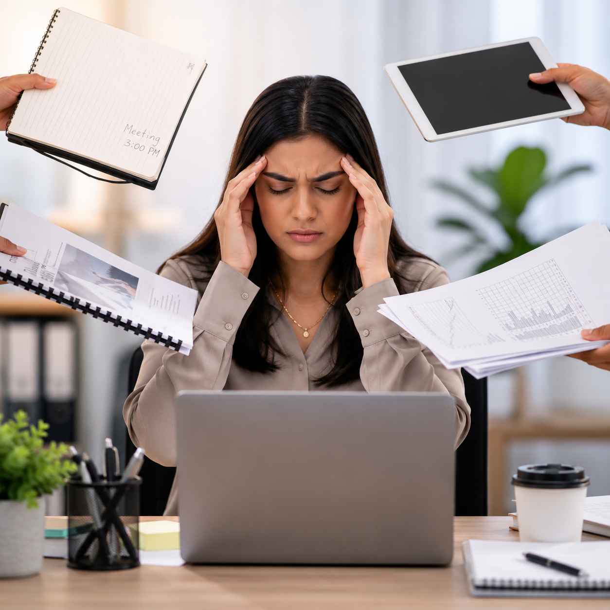 Doctor discussing an evidence-based stress management plan at Brockwell Healthcare
